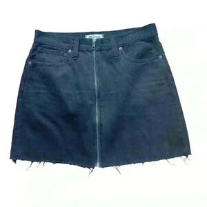 Madewell Women's Black A-Line Skirt SZ M.